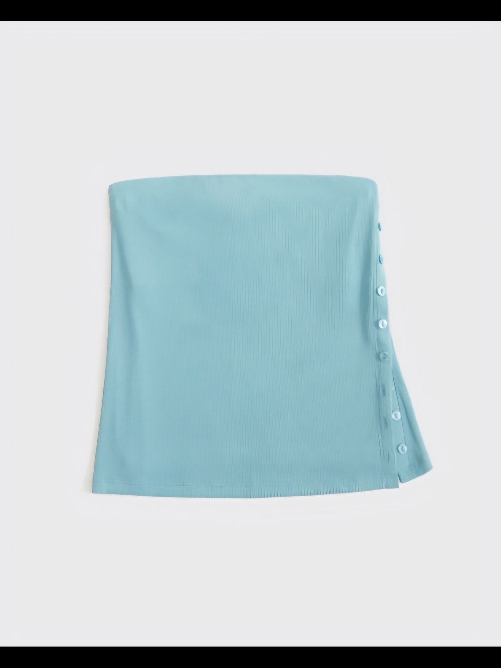 Strapless Side-button Tube Top - Mauve Pink